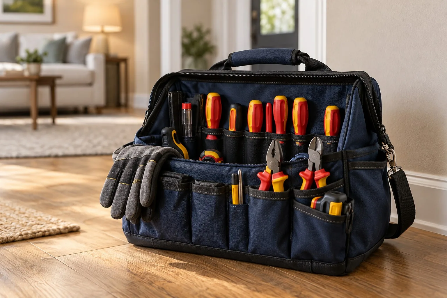Illustration: electrical tool bag illustrating repair services